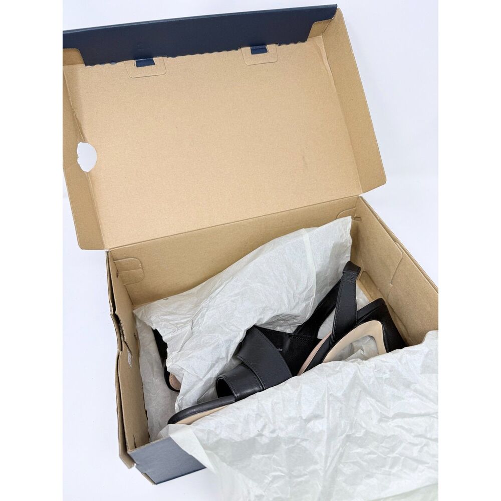 BNIB Cole Haan Grand 360 Amalia 65 Strappy Heeled Sandals in Black Leather Sz 9 - Picture 11 of 14